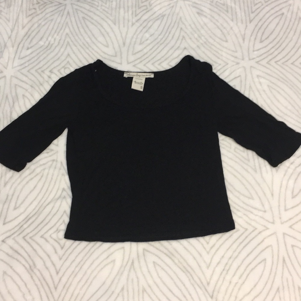 Black crop top